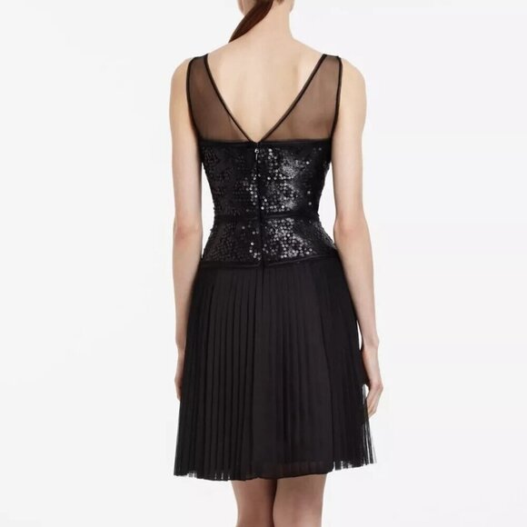 NEW BCBGMAXAZRIA BLACK HAZELLE COCKTAIL DRESS - Picture 3 of 13